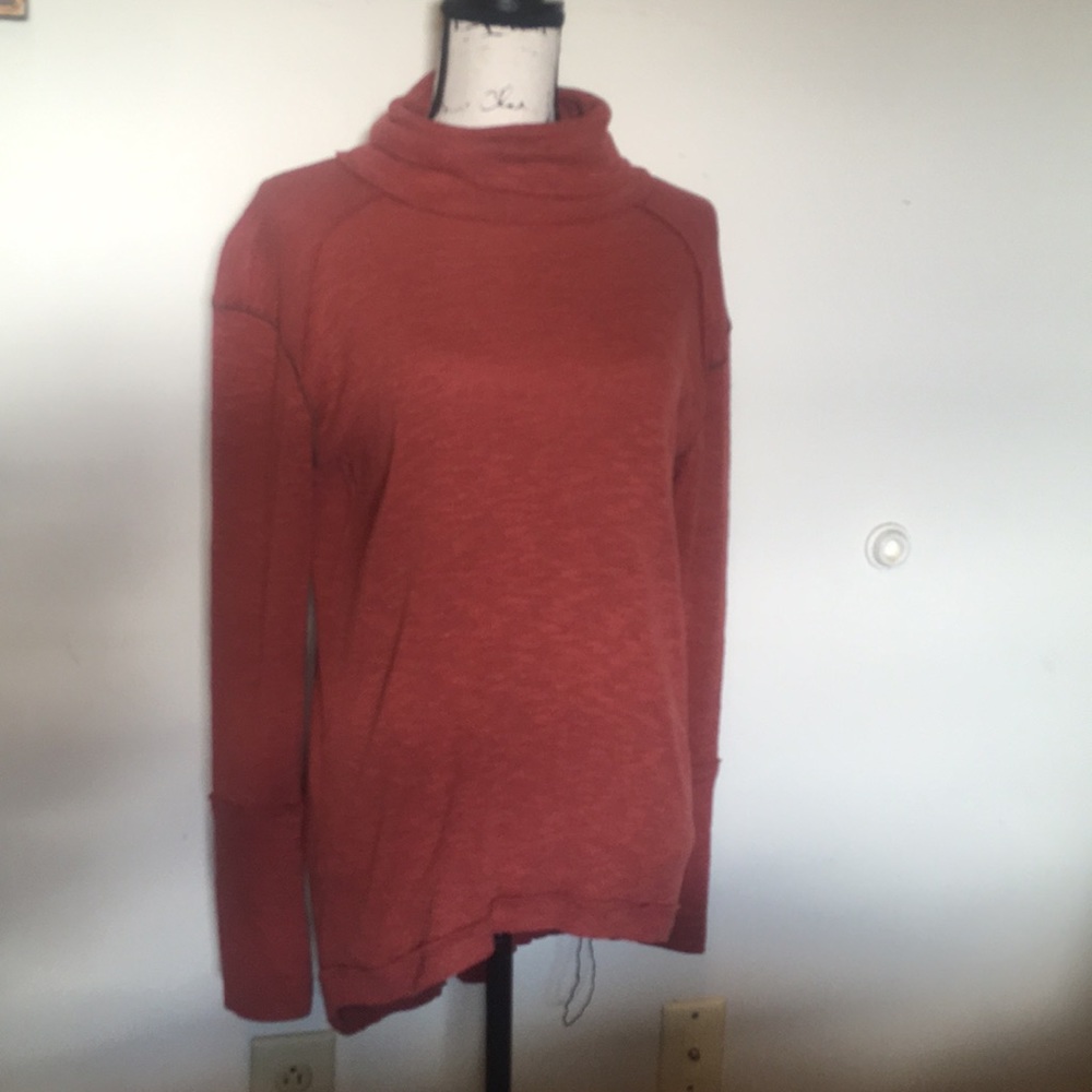 Free People Burnt Orange Sweater Medium